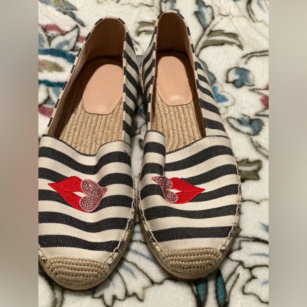 Kate Spade New York Canvas Striped Espadrilles